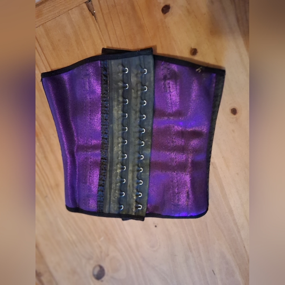 Purple and Black Corset